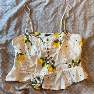 Forever 21 lemon crop top